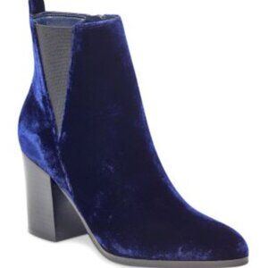 Ivanka Trump Women's Itadel Blue Velvet Booties - SIZE 8.5